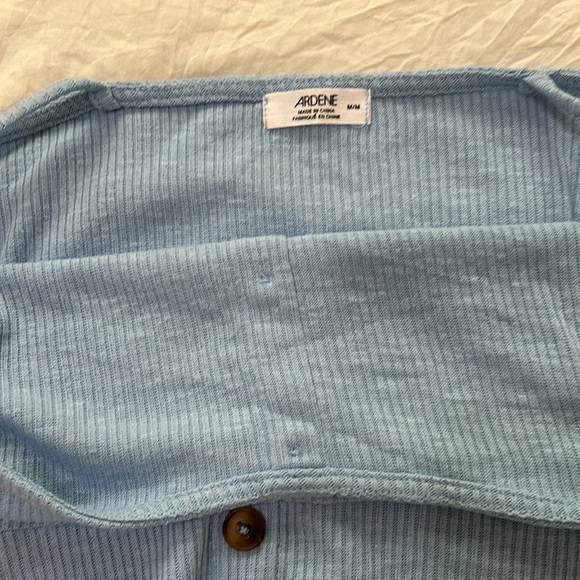 Ardene Size M Blue Button Flowy Dress - Picture 2 of 3